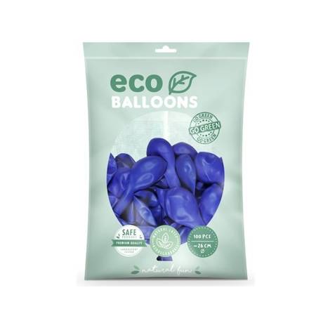 Balony Eco 26cm pastelowe ultramaryna 100 sztuk ECO26P-072-100x