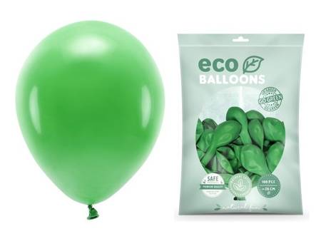 Balony Eco 26cm pastelowe zielona trawa 100 sztuk ECO26P-101-100x