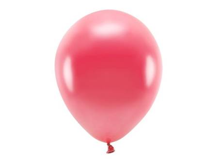 Balony Eco 30cm metalizowane jasnoczerwone 100 sztuk ECO30M-007J-100x