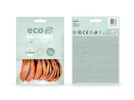 Balony Eco 30cm metalizowane pomarańczowe 10 sztuk ECO30M-005-10