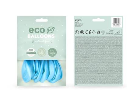 Balony Eco 30cm pastelowe błękitne 10 sztuk ECO30P-011-10x