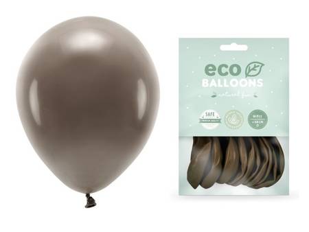 Balony Eco 30cm pastelowe brązowe 10 sztuk ECO30P-032-10