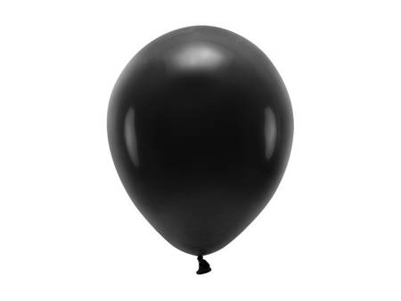 Balony Eco 30cm pastelowe czarne 10 sztuk ECO30P-010-10