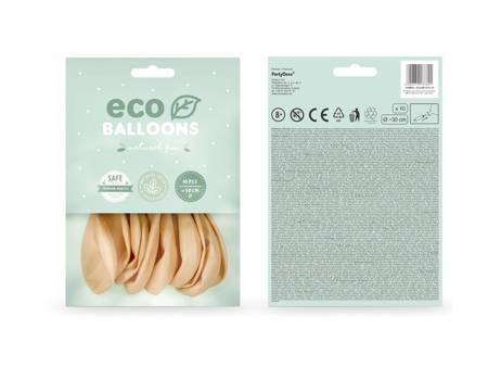 Balony Eco 30cm pastelowe jasnobrzoskwiniowe 10 sztuk ECO30P-075J-10