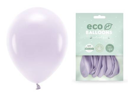 Balony Eco 30cm pastelowe jasny liliowy 10 sztuk ECO30P-004J-10