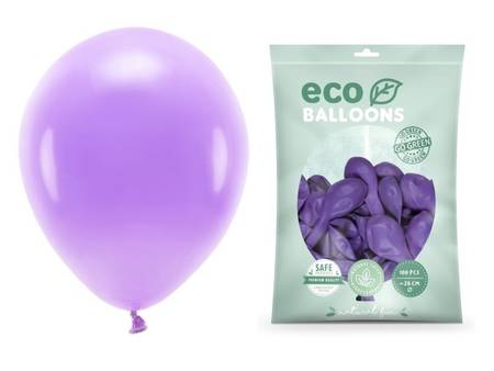 Balony Eco 30cm pastelowe lawenda 100 sztuk ECO30P-002-100x
