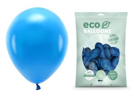 Balony Eco 30cm pastelowe niebieskie 100 sztuk ECO30P-001-100x