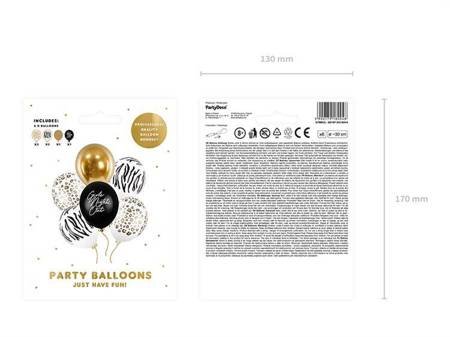Balony Girls Night Out mix wzorów 30cm 6szt SB14P-303-000-6