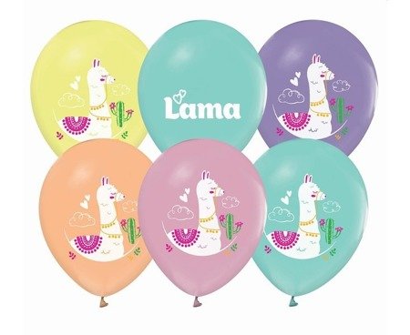 Balony Lamy kolorowe 30cm 5 sztuk GZ-LAM5