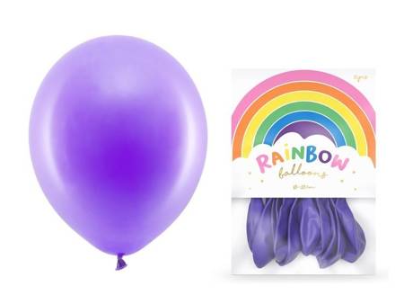 Balony Rainbow 23cm pastelowe fioletowe 10 sztuk RB23P-014-10