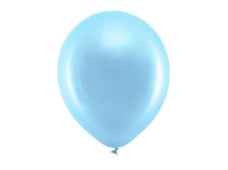Balony Rainbow 30cm metalizowane niebieskie 100 sztuk RB30M-001