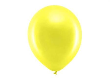 Balony Rainbow 30cm metalizowane żółte 100 sztuk RB30M-084-100x 
