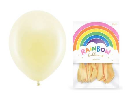 Balony Rainbow 30cm pastelowe kremowe 10 sztuk RB30P-079-10