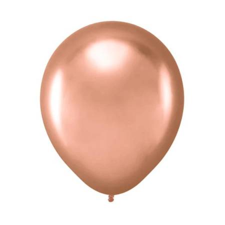 Balony chromowane rose gold 12 cm 20 sztuk 400790