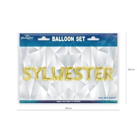 Balony foliowe SYLWESTER złote 40cm złote 460473
