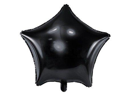 Balony foliowe gwiazdki 48cm czarne 5 sztuk FB3M-010-5x