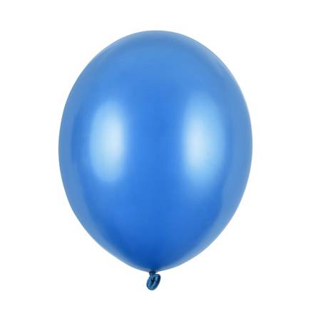 Balony metaliczne c. niebieskie 30cm 10 sztuk SB14M-001-10x