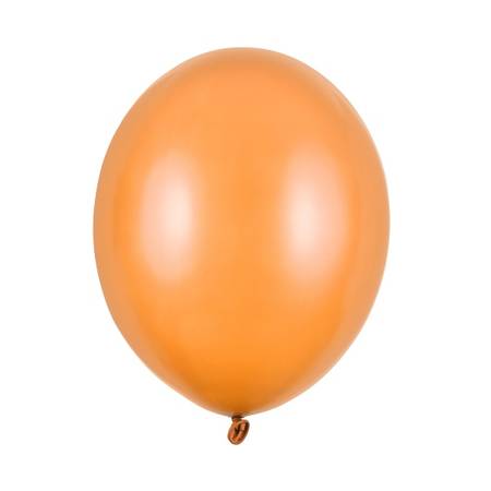 Balony metaliczne pomarańczowe 30cm 10 sztuk SB14M-005-10x