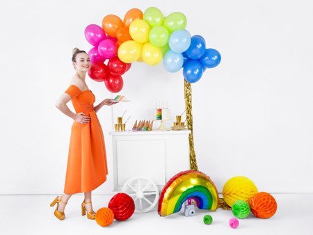Balony na urodziny kolorowe pastelowe 23cm 50 sztuk SB10P-000-50x