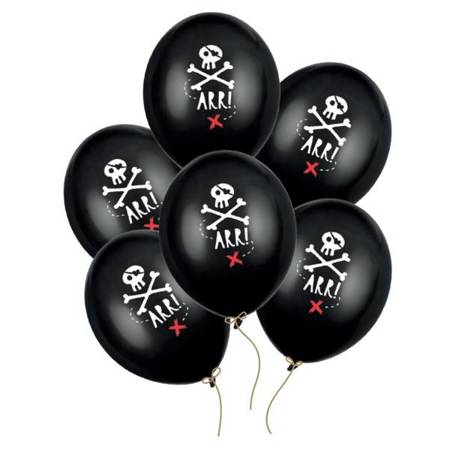 Balony urodzinowe Piraci 6 sztuk SB14P-297-010-6