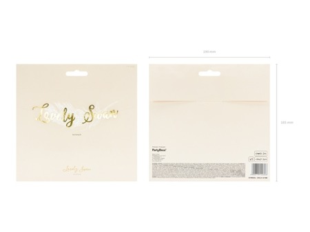 Baner Lovely Swan złoty 64x21,3cm 1szt. GRL81-019M