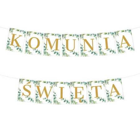 Baner komunijny Komunia Święta 350cm 1 sztuka 619716