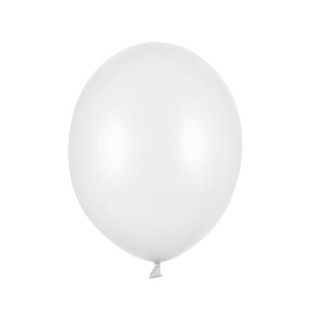 Białe balony metaliczne 27cm 100 sztuk SB12M-008-100