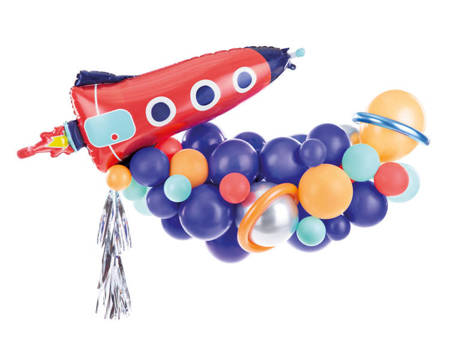 Girlanda balonowa Rakieta 154x130cm DIY GBN9