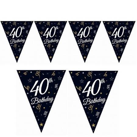 Girlanda urodzinowa flagi 40th Birthday 28x270cm GP-GF40