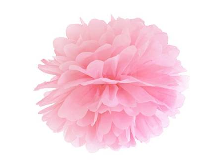 Pompon bibułowy 35cm j.różowy 1szt pp35-081