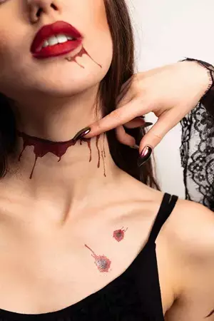 Tatuaże zmywalne na Halloween blizny 13 sztuk TAT14