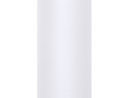 Tiul dekoracyjny biały 30cm x 9m 1 rolka TIU30-008