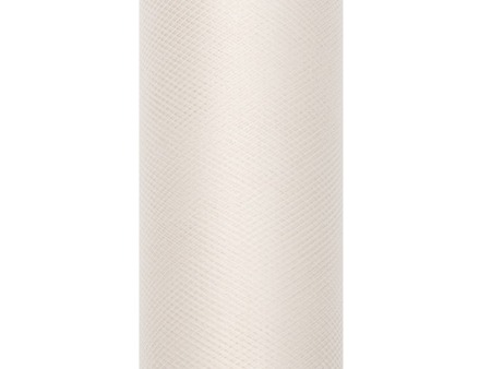 Tiul dekoracyjny kremowy 15cm x 9m 1 rolka TIU15-079