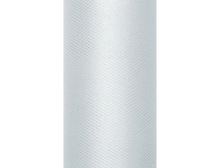 Tiul dekoracyjny szary 30cm x 9m 1 rolka TIU30-091