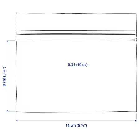 Torebka strunowa, kolor jaskrawyzielony, 0.3 l, 25 szt. IKEA-00553675