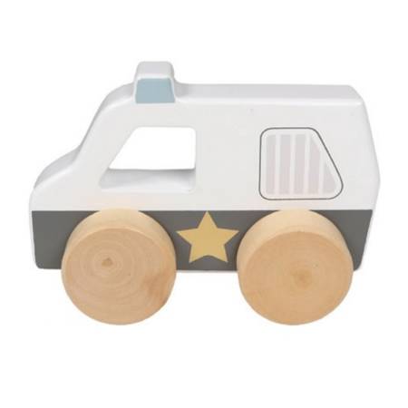 Zabawka drewniana samochód policyjny 13 x 5 x 9 cm 1 sztuka TR-303020