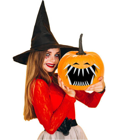 Zęby do dyni na Halloween 18 sztuk HA7225