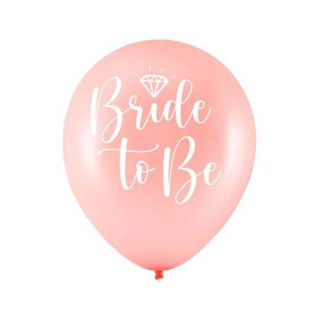 Zestaw balonów na Wieczór Panieński Bride to Be różowe złoto 10 sztuk 400813