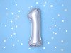 Balon foliowy 1 srebrny 35cm 1szt FB10M-1-018