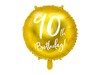 Balon foliowy 90th Birthday złoty średnica 45cm FB24M-90-019