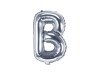 Balon foliowy B srebrny 35cm 1szt FB2M-B-018