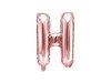 Balon foliowy H rose gold 35cm 1szt FB2M-H-019R