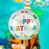 Balon foliowy Happy Birthday Auta 45cm 1 sztuka 131497