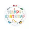 Balon foliowy Happy Birthday Auta 45cm 1 sztuka 131497