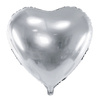 Balon foliowy Serce srebrne 45cm 1 sztuka FB9M-018