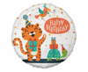 Balon foliowy Tygrysek Happy Birthday 45cm 1 sztuka FG-OBTG