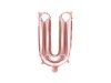 Balon foliowy U rose gold 35cm 1szt FB2M-U-019R