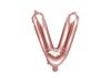 Balon foliowy V rose gold 35cm 1szt FB2M-V-019R