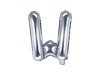 Balon foliowy W srebrny 35cm 1szt FB2M-W-018