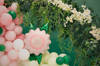 Balon foliowy kwiat różowy 70x62cm 1 sztuka FB135